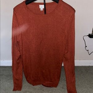 A NEW DAY Orange long sleeve sweater.